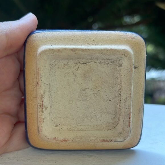 Vintage Glazed Ceramic Pot with Saucer - Picture 16 of 16